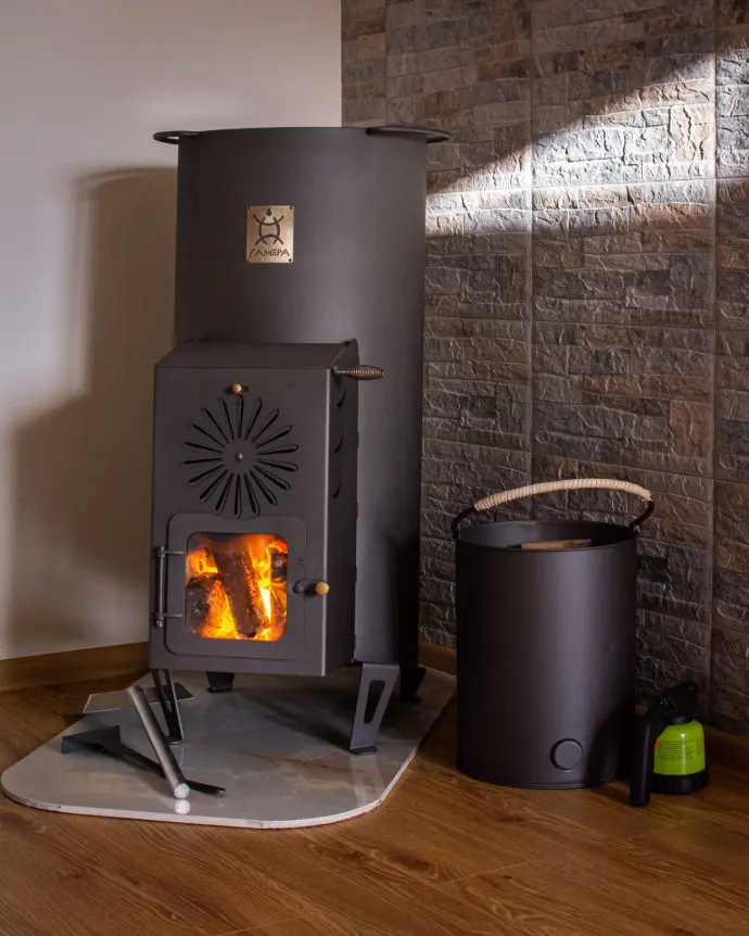 Gemera Eco rocket heater Gamera rocket room heater